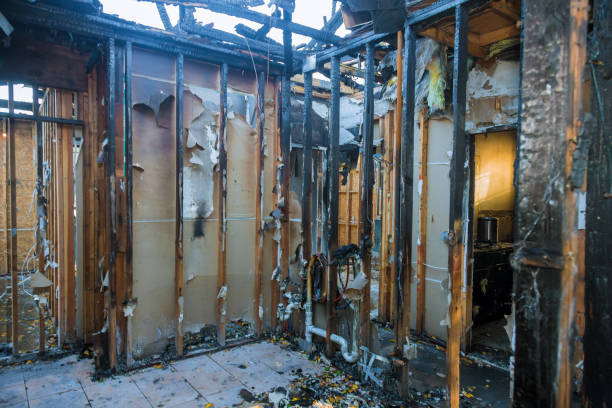 Professional Fire Damage Repair technician working in Poplar-Cotton Center, CA